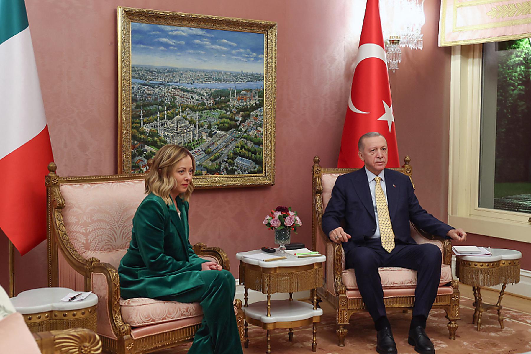 Rom | Meloni als G-7-Vorsitzende bei Erdogan