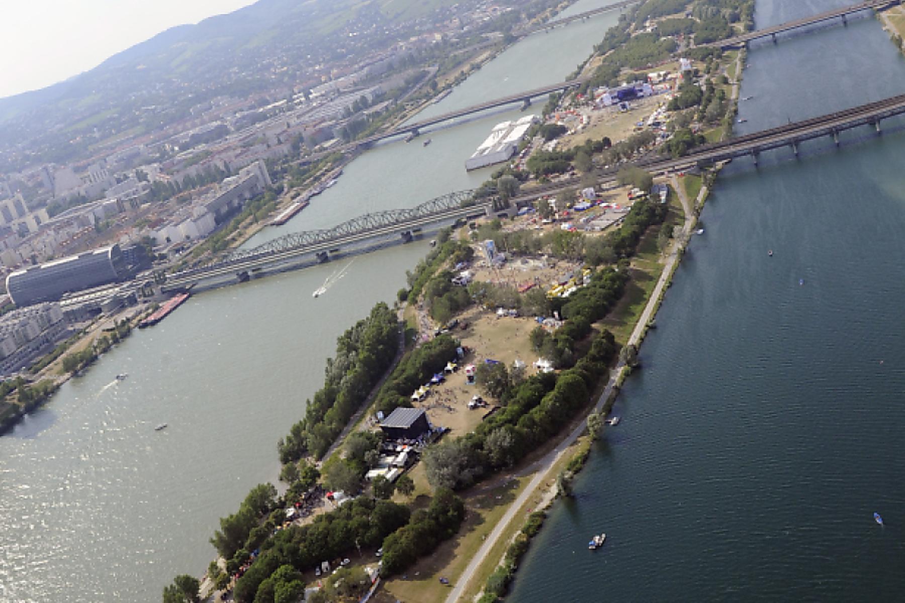Wien: Teich auf Wiener Donauinsel wird mit Wasser versorgt