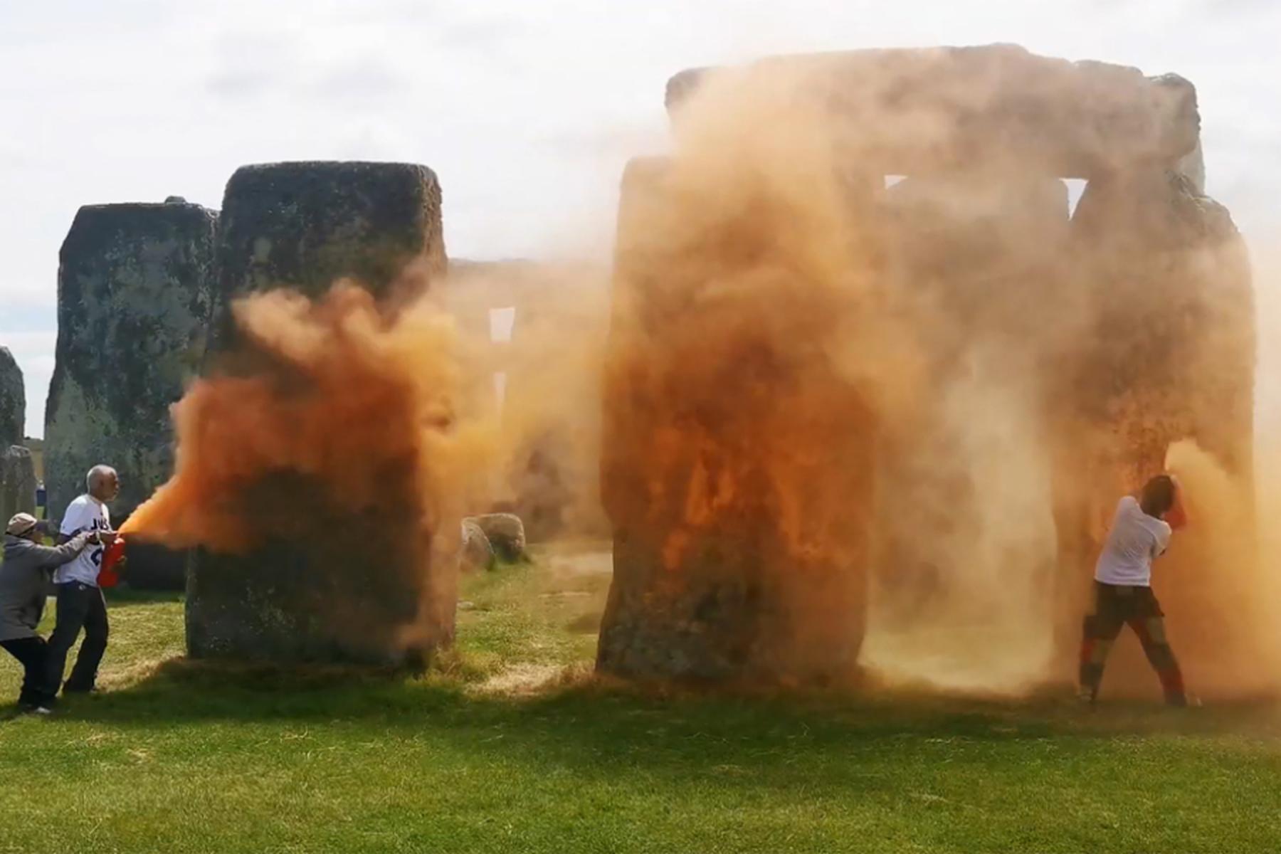 London: Keine bleibenden Schäden in Stonehenge nach Farbattacke