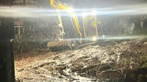 Baggereinsatz nach Murenabgang in Kleinarl