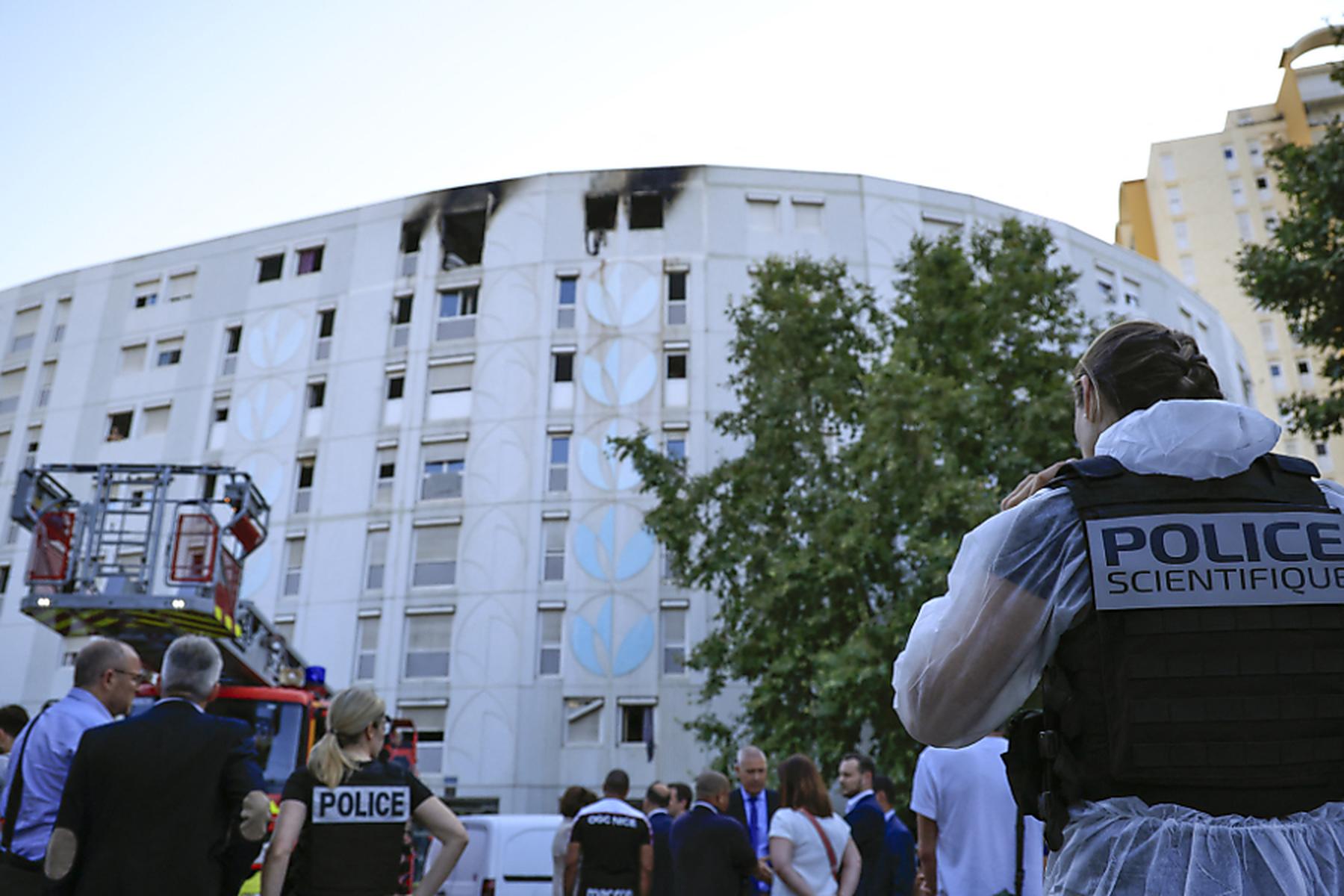 Nizza: Sieben Tote bei gelegtem Wohnungsbrand in Nizza