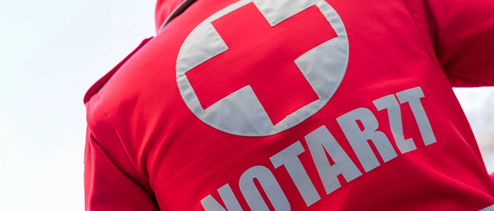 Notarztjacke von hinten