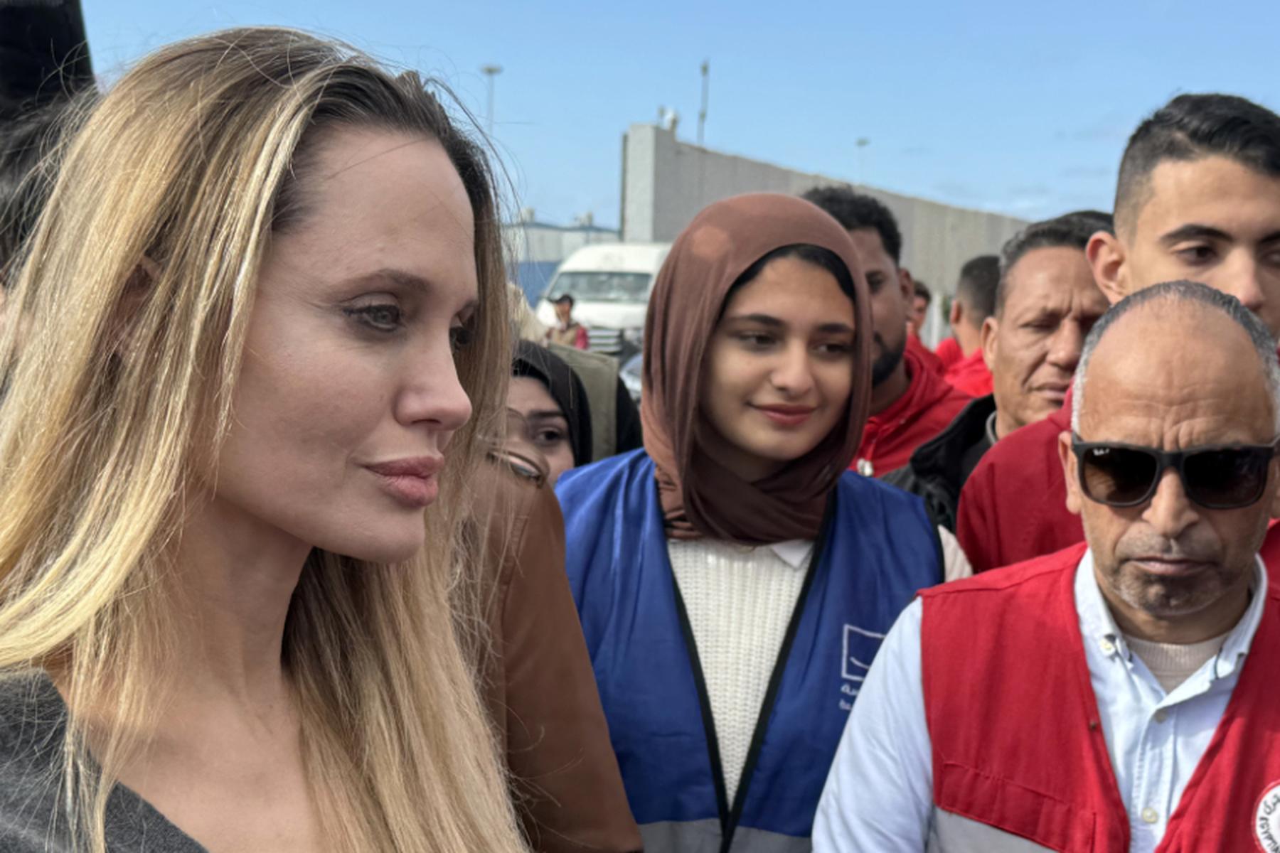 Rafah/Hollywood: Angelina Jolie besucht Grenzübergang nach Gaza