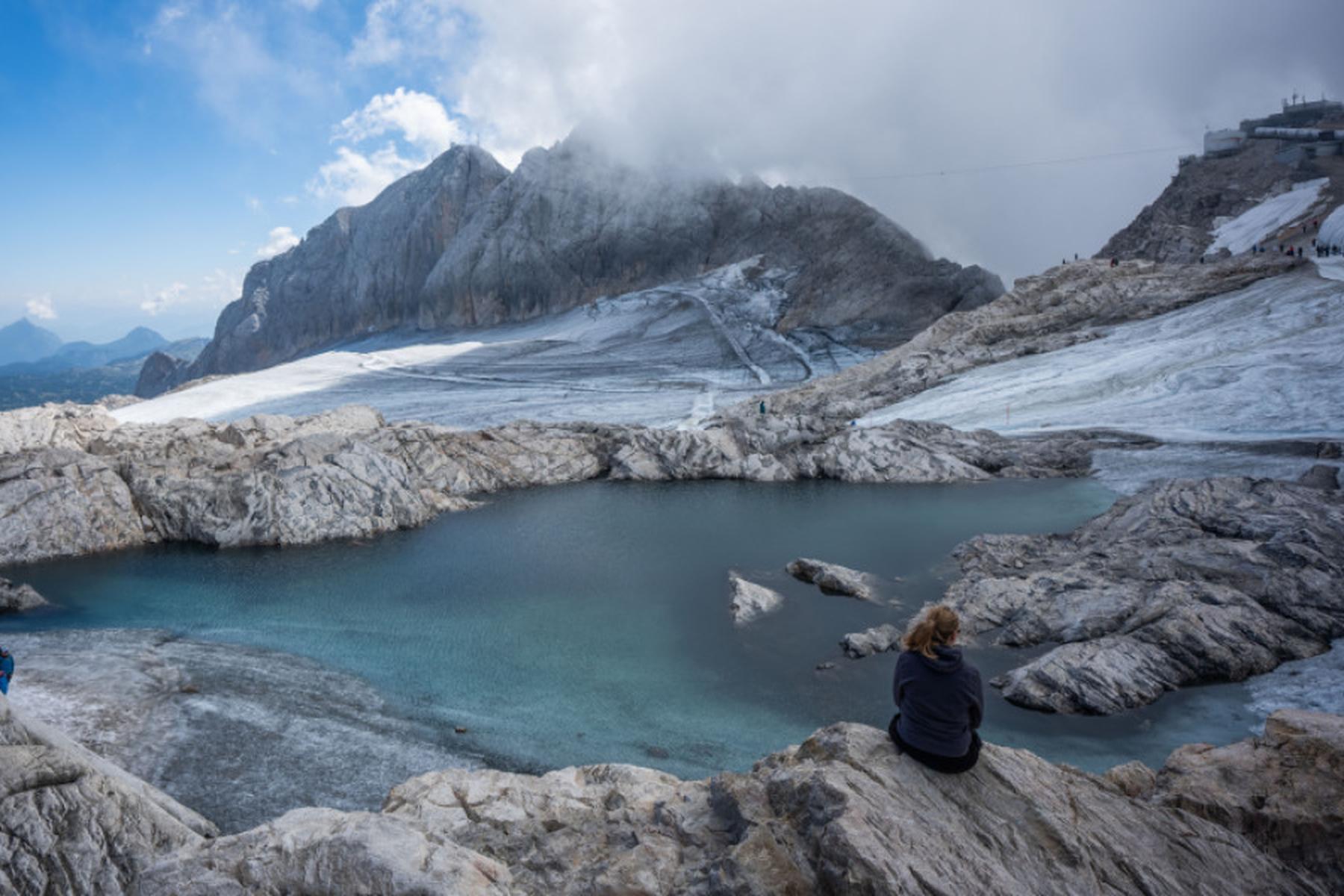 Hallstattski ledenik letos z rekordno izgubo mase