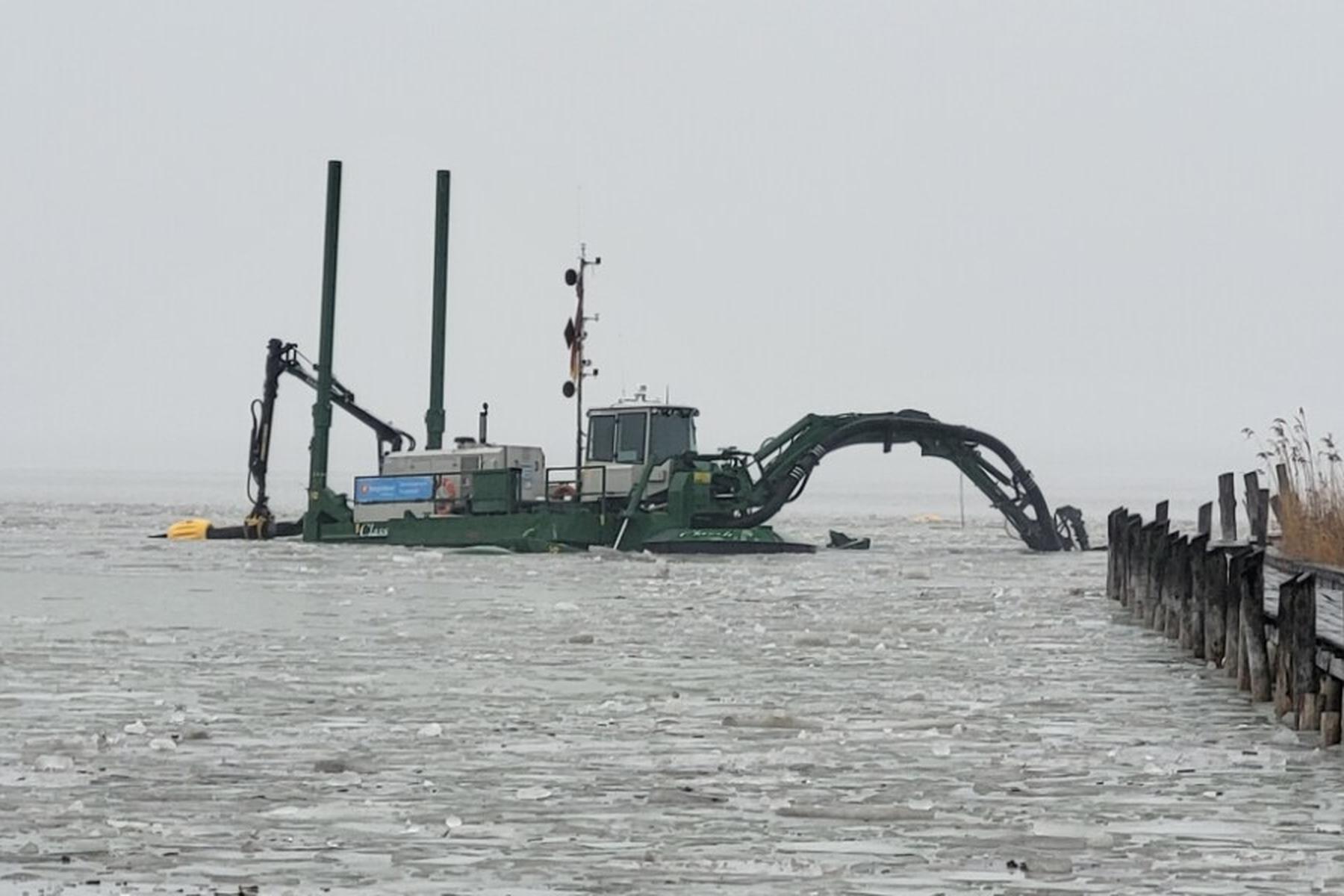 Neusiedl am See: Entschlammung am Neusiedler See startete wieder