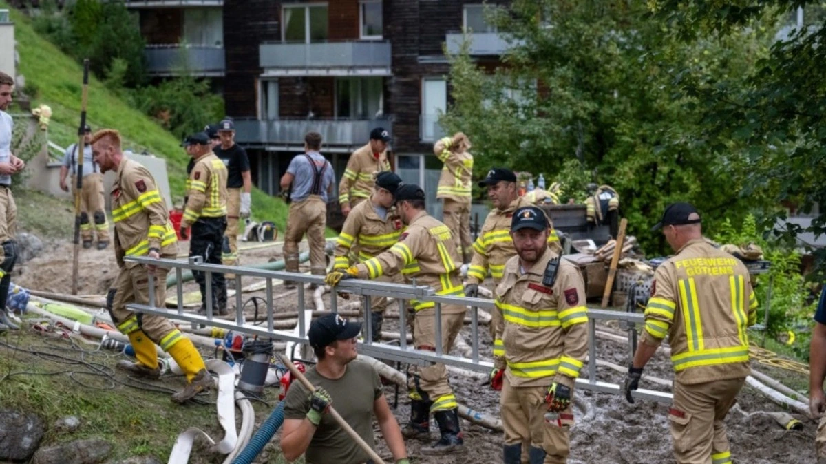 In St. Anton wurde auch am Sonntag aufgeräumt