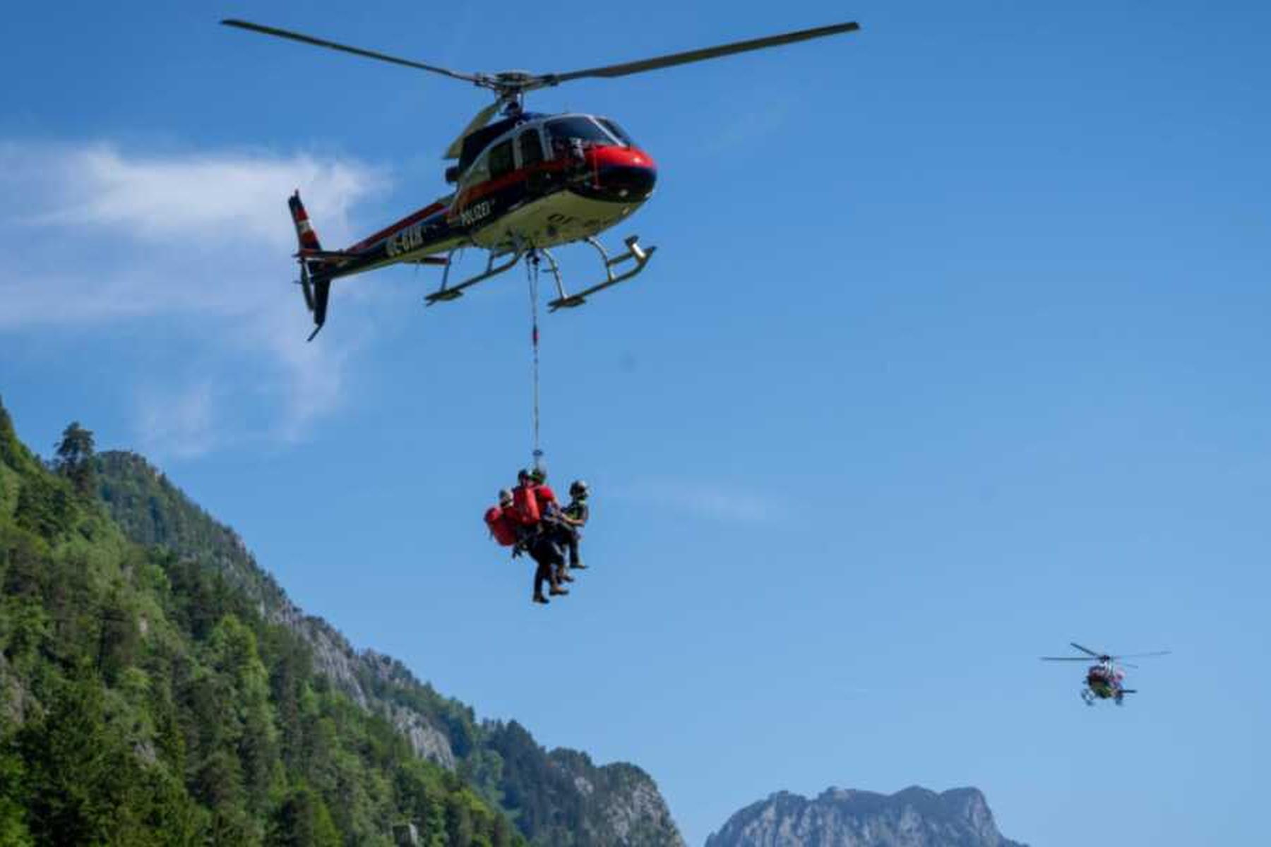 Ebensee: Bergretter zu drei Unfällen am Feuerkogel gerufen
