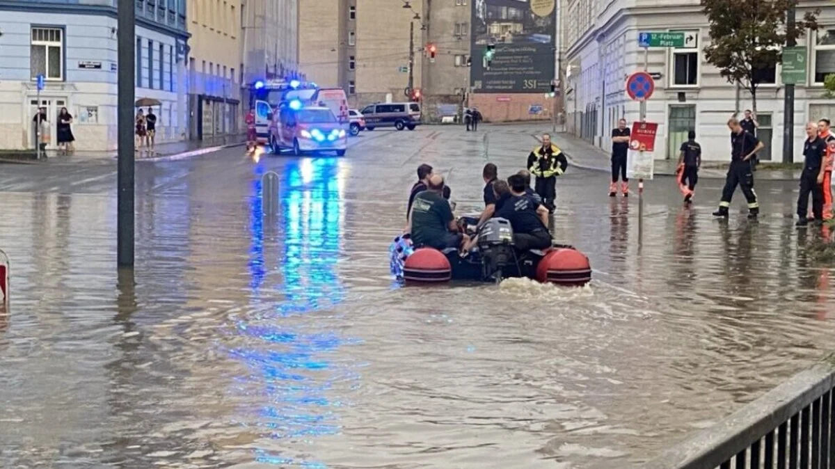 Überschwemmung in Wien-Döbling am Samstagnachmittag | Überschwemmung in Wien-Döbling am Samstagnachmittag