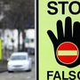 Man sieht eine Tafel, die Geisterfahrer warnen soll und im Hintergrund ein silbernes Auto | Der Geisterfahrer fuhr in Paternion falsch auf die Autobahn auf