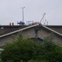 Nach dem teilweisen Einsturz der Carlabrücke laufen die Vorbereitungen auf das Hochwasser in Dresden | Nach dem teilweisen Einsturz der Carlabrücke laufen die Vorbereitungen auf das Hochwasser in Dresden