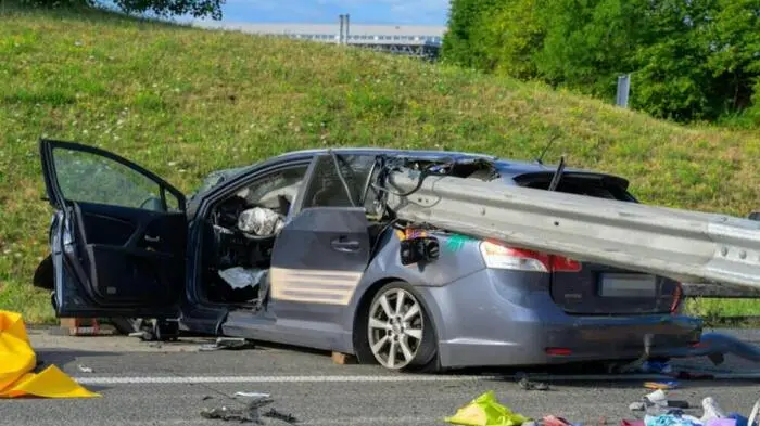 Der Crash ereignete sich Samstagfrüh | Der Crash ereignete sich Samstagfrüh