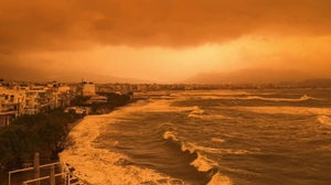 Zuletzt hatte der Staub bereits die Ägäis beeinträchtigt | Zuletzt hatte der Staub bereits die Ägäis beeinträchtigt