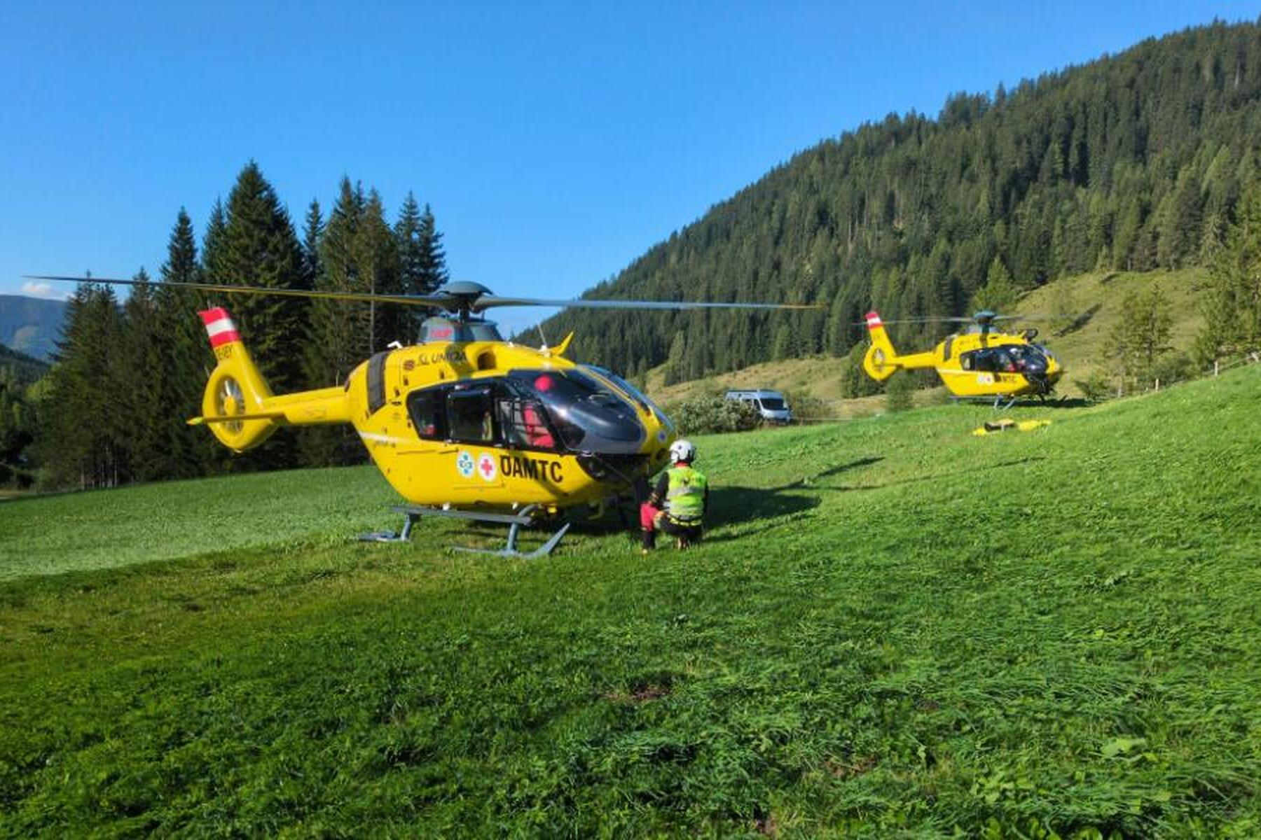 Filzmoos: Vater und Tochter bei Absturz auf Bischofsmütze verletzt
