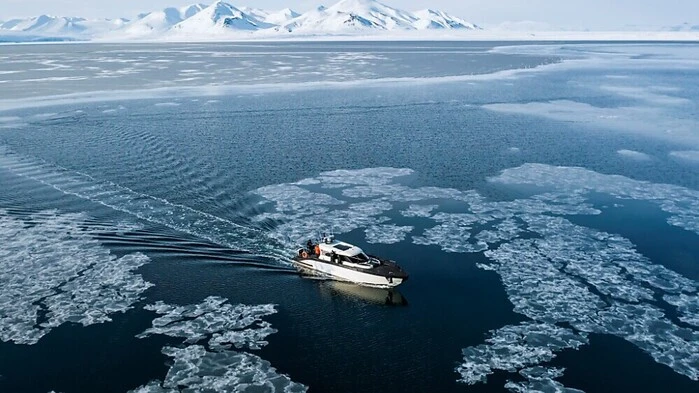 Norwegen beschlagnahmte ein Russisches Schiff in der Arktis (Themenbild Nordpolarmeer)