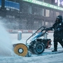 Schneemassen auch am Times Square in New York | Schneemassen auch am Times Square in New York
