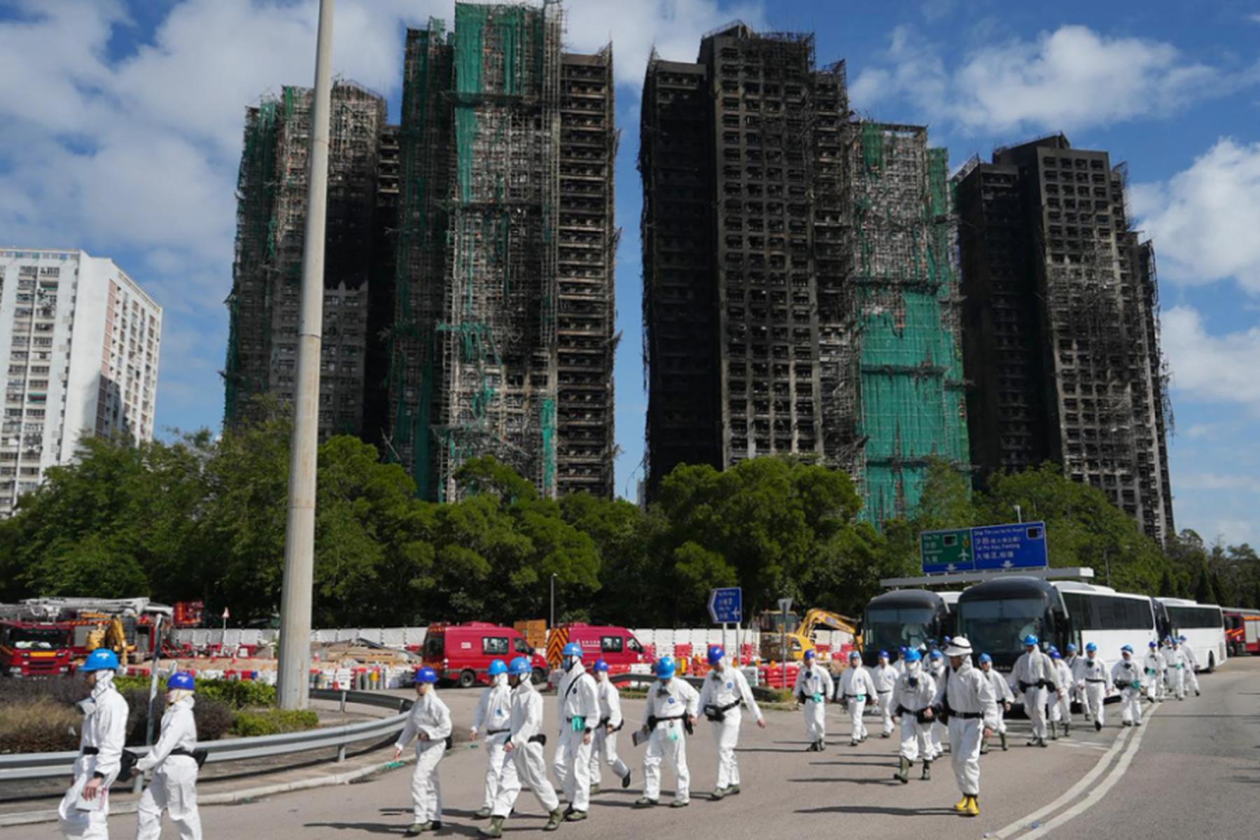 Hongkong: Zahl der Toten nach Großbrand in Hongkong stieg auf 146