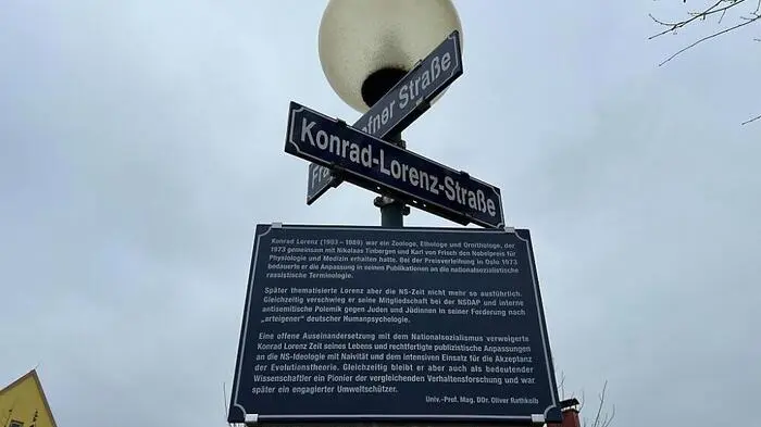 Plakette gewährt Einblick in NS-Verstrickungen Konrad Lorenz' | Plakette gewährt Einblick in NS-Verstrickungen Konrad Lorenz'