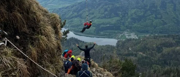 Rettungseinsatz auf dem Schafberg am Wolfgangsee