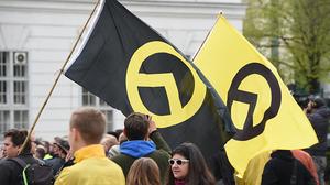 Eine Demo der Identitären