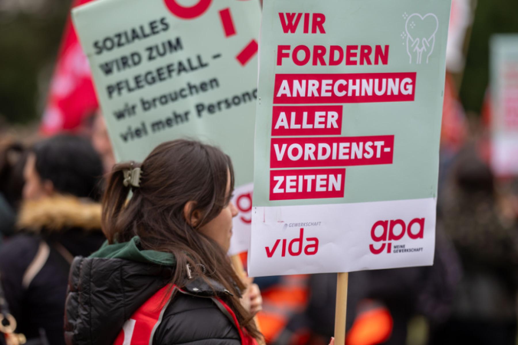 Wien: Streiks in der Sozialwirtschaft ab Dienstag