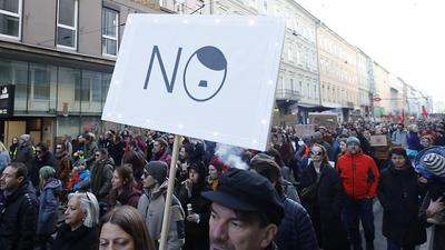 In Graz wurde im Februar gegen Rechtsextremismus demonstriert