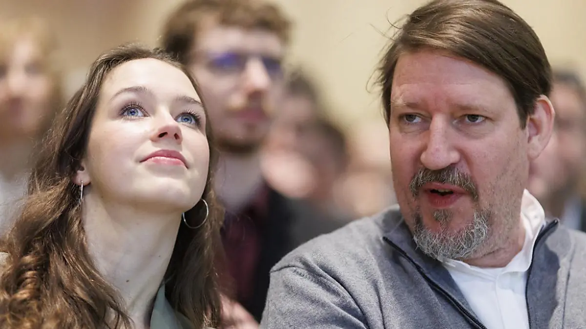 Spitzenkandidatin Schilling mit Listenzweitem Waitz | Spitzenkandidatin Schilling mit Listenzweitem Waitz