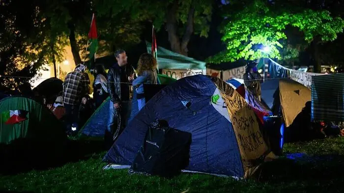 Das am Montag gestartete Protestcamp am Campus der Uni Wien | Das am Montag gestartete Protestcamp am Campus der Uni Wien