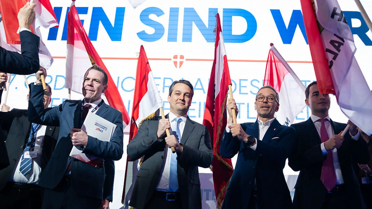 Der Wiener FPÖ-Parteitag wurde als Wahlkampfbühne genutzt. | Der Wiener FPÖ-Parteitag wurde als Wahlkampfbühne genutzt.