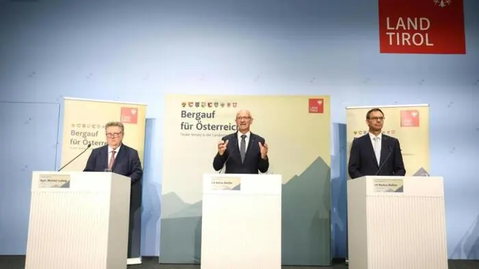 Ludwig , Mattle und Wallner präsentierten die Ergebnisse | Ludwig , Mattle und Wallner präsentierten die Ergebnisse