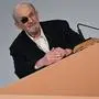 Salman Rushdie bei seiner heutigen Pressekonferenz | Salman Rushdie bei seiner heutigen Pressekonferenz