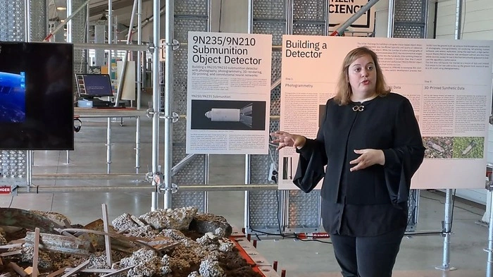 Festivaldirektorin Veronika Liebl in der PostCity 2023. | Festivaldirektorin Veronika Liebl in der PostCity 2023.