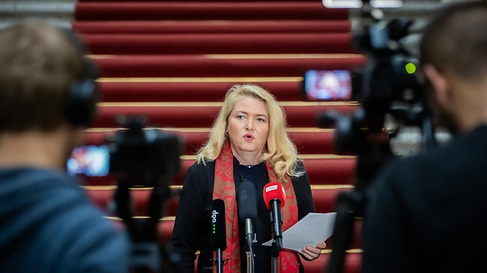 Die Berliner AfD-Fraktionsvorsitzende Kristin Brinker | Die Berliner AfD-Fraktionsvorsitzende Kristin Brinker