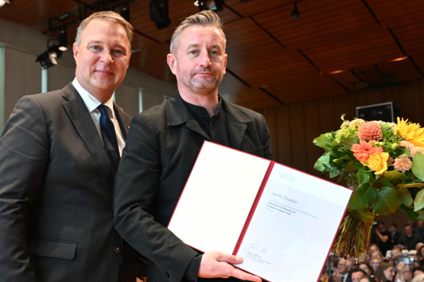 Salzburg: Serhij Zhadan erhielt Staatspreis für Europäische Literatur
