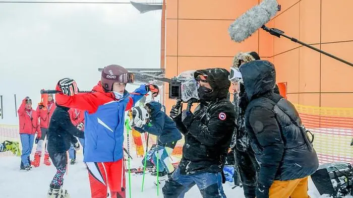 Dreharbeiten für neue ORF-Serie im Schnee | Dreharbeiten für neue ORF-Serie im Schnee