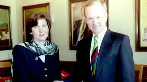 Heinrich Wiesmüller mit Helga Rabl-Stadler 1995 | Heinrich Wiesmüller mit Helga Rabl-Stadler 1995