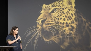 Locarno-Präsidentin Maja Hoffmann bei der Programmpräsentation (links) | Locarno-Präsidentin Maja Hoffmann bei der Programmpräsentation (links)