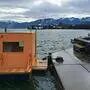 Bis zu zehn Perosnen haben in der schwimmenden Sauna Platz | Bis zu zehn Perosnen haben in der schwimmenden Sauna Platz