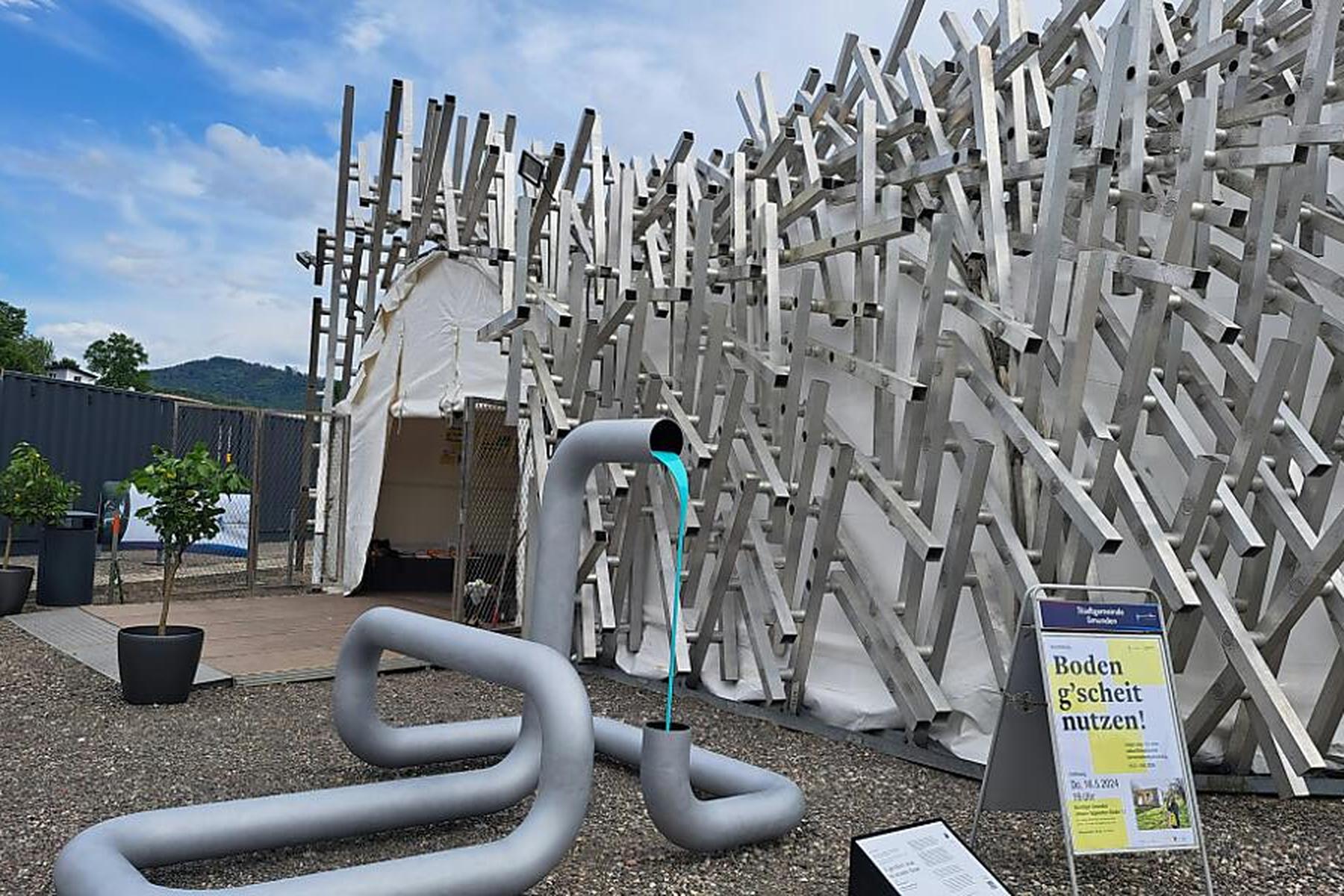 Gmunden: Kunstigel in Gmunden als Raum für Baukultur-Ausstellung