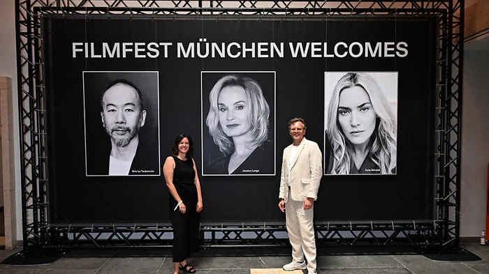 Julia Weigl und Christoph Gröner am Filmfest München | Julia Weigl und Christoph Gröner am Filmfest München