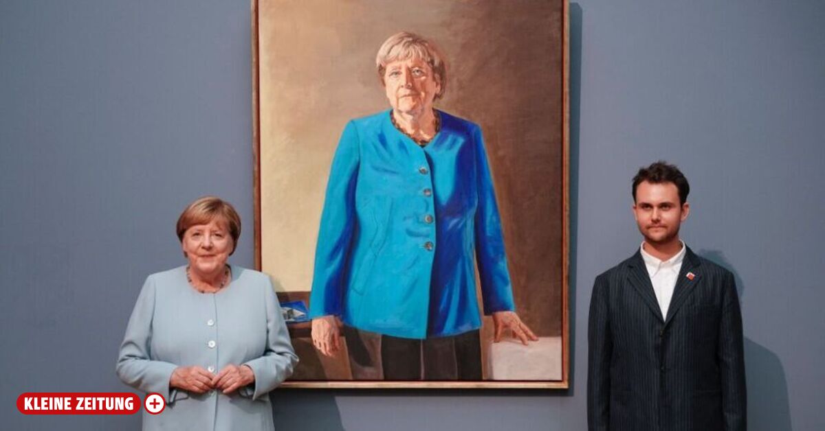 Berlin: Spät, aber doch: Offizielles Merkel-Porträt präsentiert