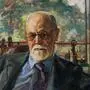 Porträt Sigmund Freud von Wilhelm Victor Krausz | Porträt Sigmund Freud von Wilhelm Victor Krausz