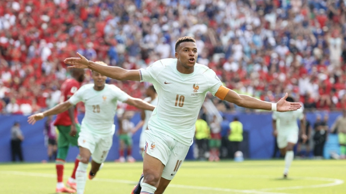 Kylian Mbappe brachte die Franzosen 1:0 in Führung | Kylian Mbappe brachte die Franzosen 1:0 in Führung