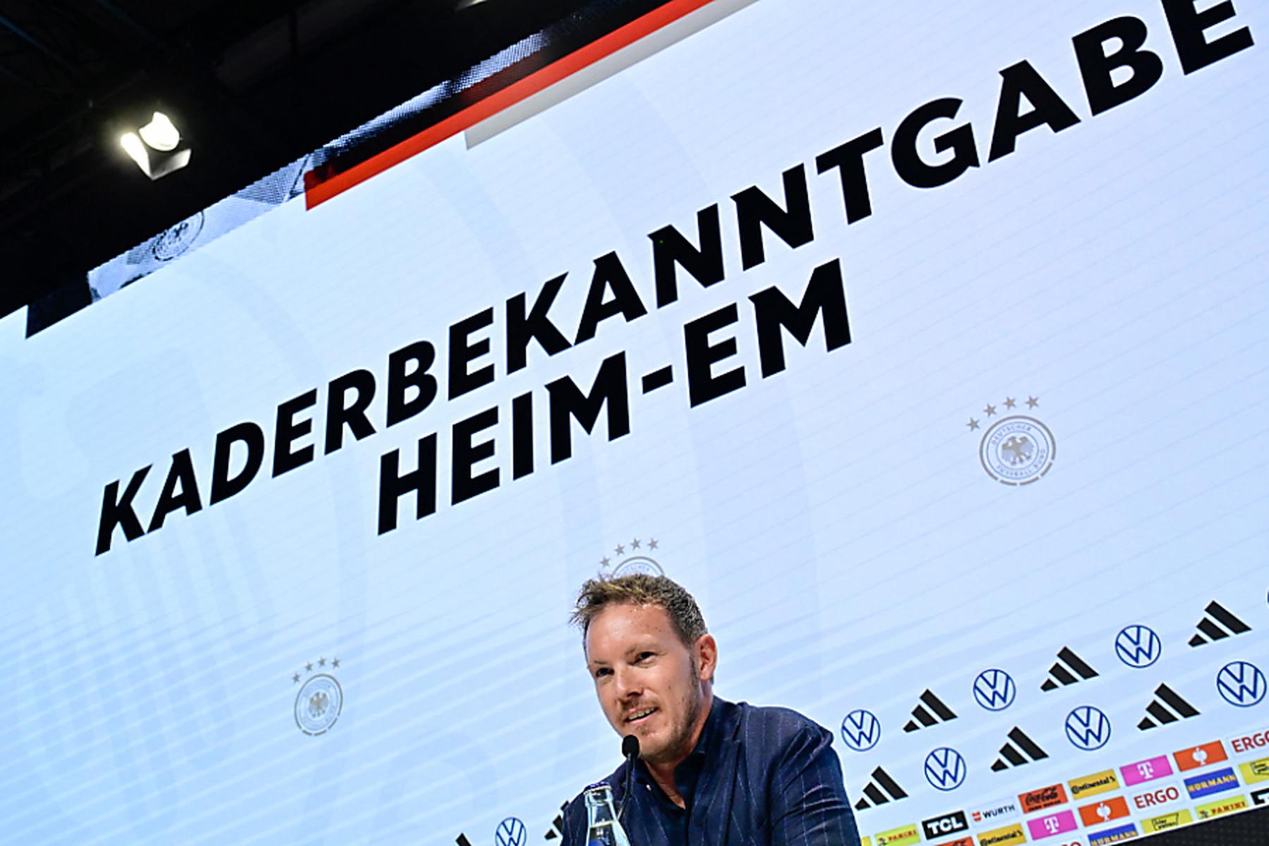 Berlin: Nagelsmann nominierte EM-Kader ohne Hummels und Goretzka