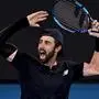 Der Australier Jordan Thompson feiert den Sieg über Rafael Nadal | Der Australier Jordan Thompson feiert den Sieg über Rafael Nadal
