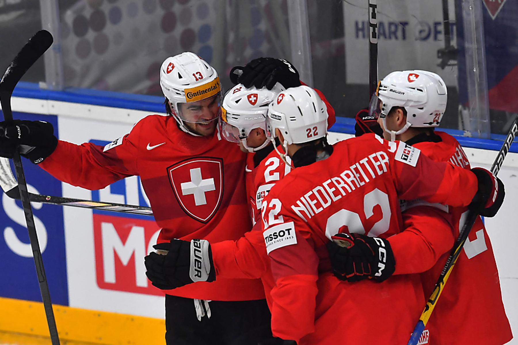 Prag/Ostrava (Ostrau): Schweiz, Kanada und Schweden im Eishockey-WM-Viertelfinale