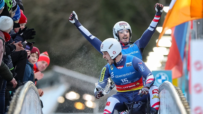 Juri Gatt/Riccardo Schöpf holen sensationell WM-Gold im Doppelsitzer | Juri Gatt/Riccardo Schöpf holen sensationell WM-Gold im Doppelsitzer