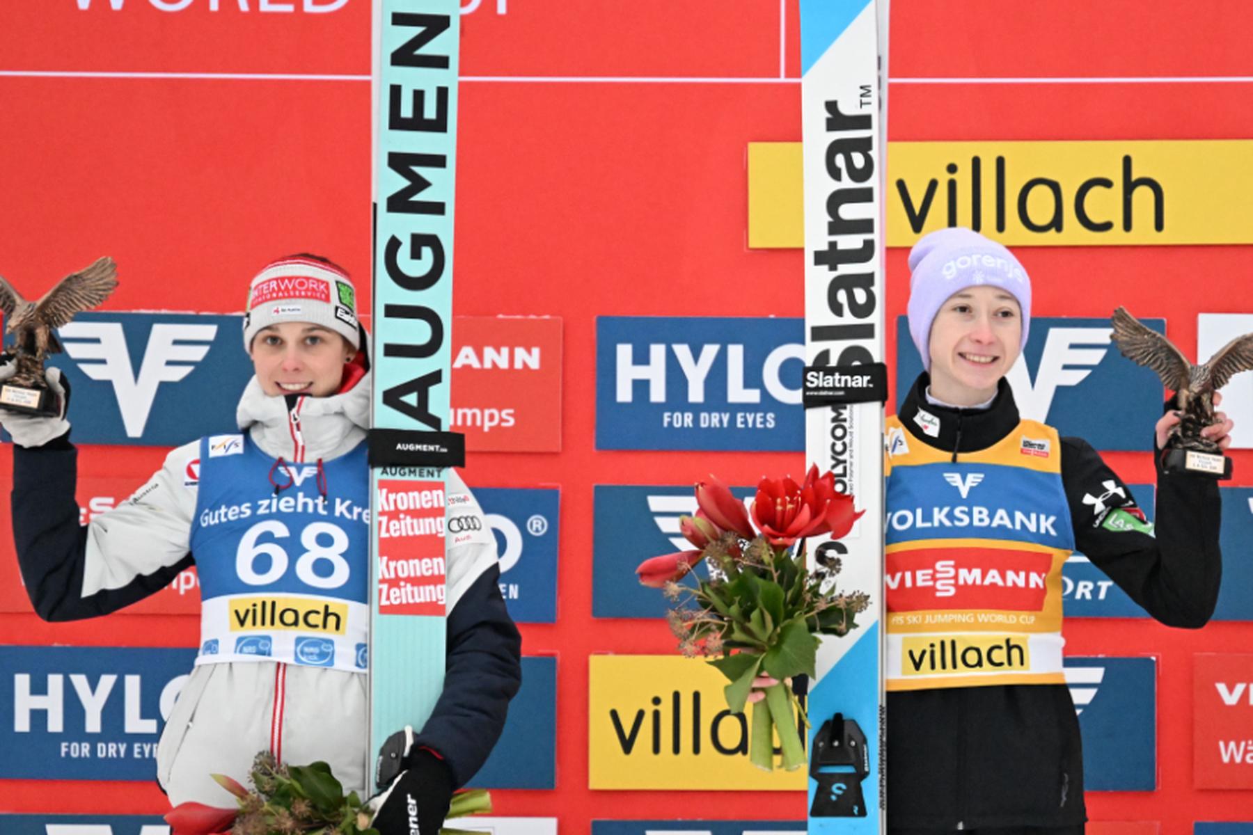 Villach: Rang zwei für Skispringerin Eder bei Heimweltcup in Villach