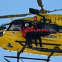 Vonn beim Abtransport ins Spital | Vonn beim Abtransport ins Spital