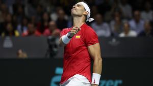 Der spanische Tennis-Spieler Rafael Nadal verlor das Davis-Cup- Spiel mit 2 Sätzen