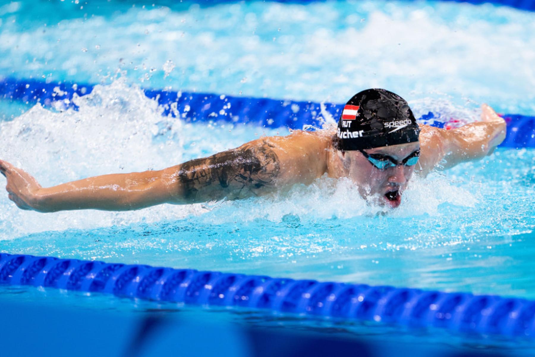 Singapur: Bucher über 100 m Delfin mit OSV-Rekord ins WM-Semifinale